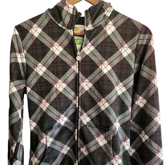 BURTON Women's Plaid Hoodie  - Picture 1 of 8